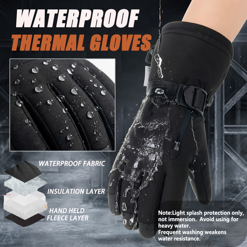 Snow Glove Insulated - Kışlık Kayak Eldivenleri Erkek Kadın, Su